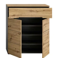 Wohnen Garderoben<Spiegel und Schuhkommode Set - Norja (zweiteilig)