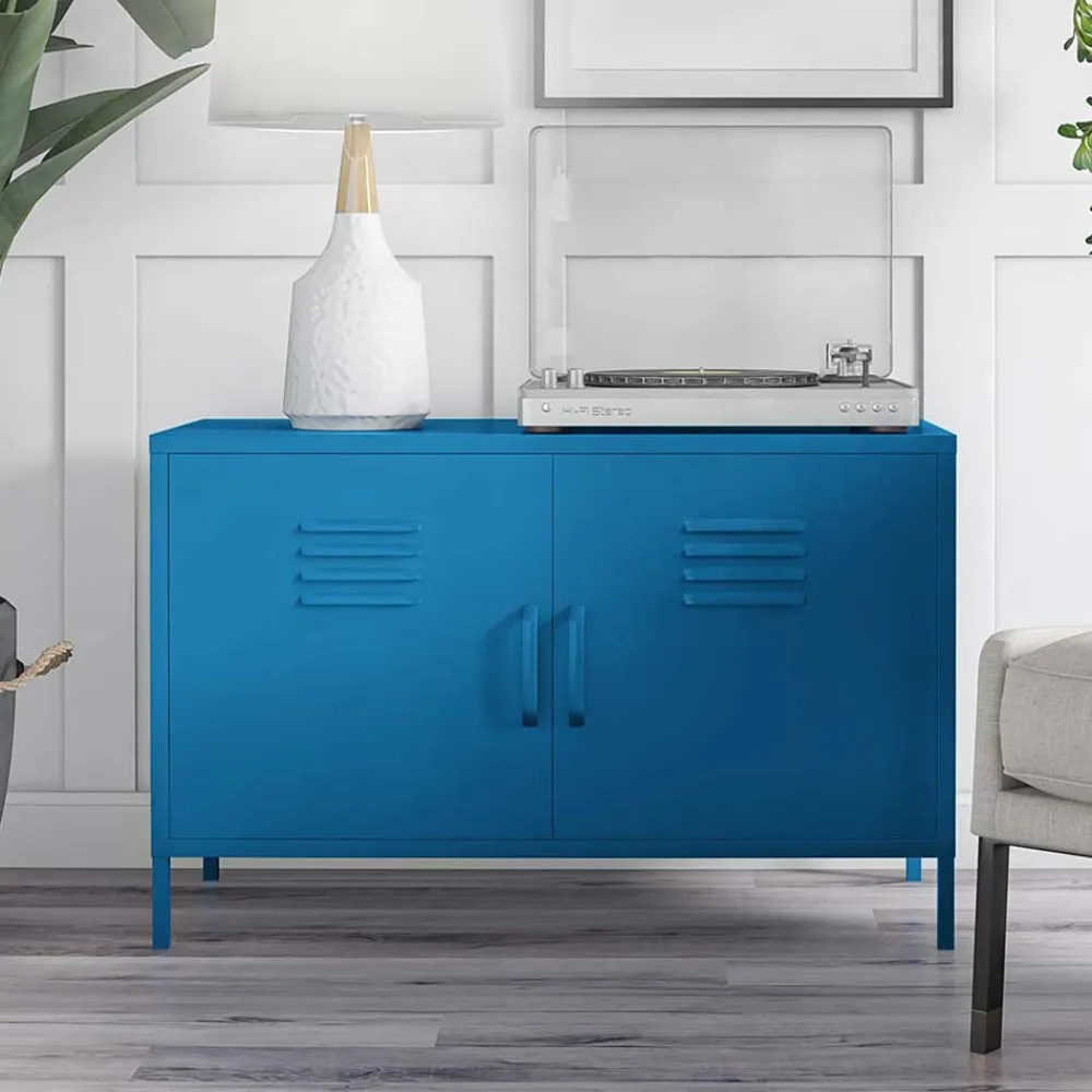 Wohnen Tv & Hifi-Möbel|Lowboards<Spind Design Kommode in Blau - Datinel