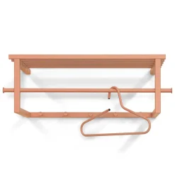 Wohnen Garderoben<Stahl Garderobe in Terracotta pulverbeschichtet - Simonas