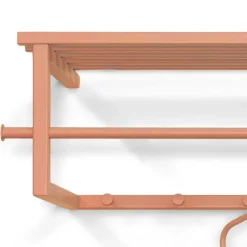 Wohnen Garderoben<Stahl Garderobe in Terracotta pulverbeschichtet - Simonas
