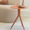 Wohnen Tische<Stahl-Beistelltisch in Terracotta - Mala