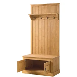 Wohnen Garderoben<Standgarderobe aus Kiefer Massivholz - Kumico
