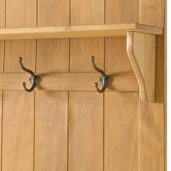 Wohnen Garderoben<Standgarderobe aus Kiefer Massivholz - Kumico