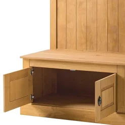 Wohnen Garderoben<Standgarderobe aus Kiefer Massivholz - Kumico