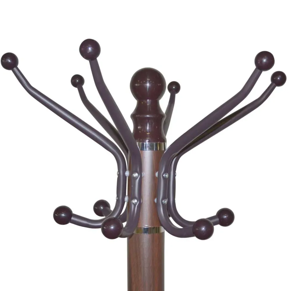 Wohnen Garderoben<Standgarderobe in Braun mit Marmor Fuß - Motrilo