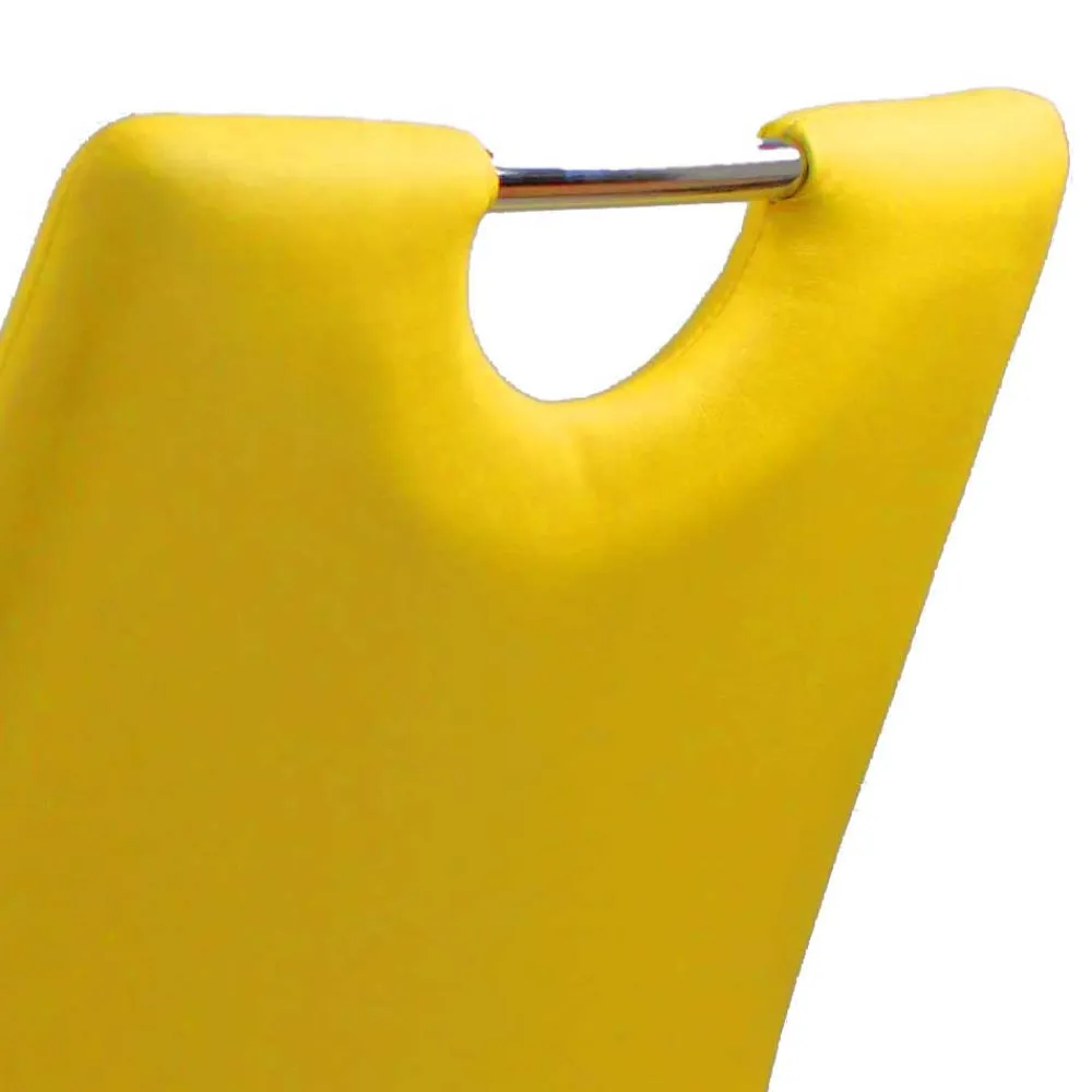 Wohnen Stühle<Stapelbare Polsterstühle in Gelb - Liguria (4er Set)