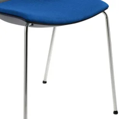 Wohnen Stühle<Stapelbarer Stuhl in Anthrazit & Blau - Ernestan