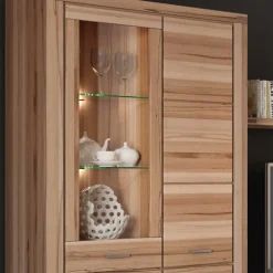 Wohnen Wohnwände<Stauraum Anbauwand aus Holz - Uhelia (vierteilig)