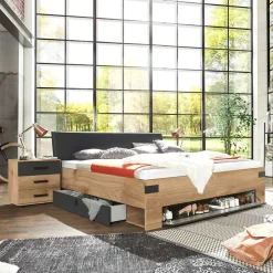 Wohnen Betten<Stauraum Bett mit 180x200 cm Liegefläche - Enegal