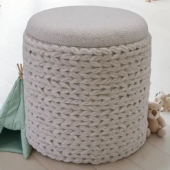 Wohnen Hocker<Stauraum Hocker in Cremeweiß - Jakarto