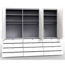 Wohnen Kleiderschränke<Stauraum Schlafzimmerschrank in Weiß - Dolienca