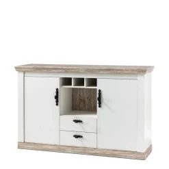 Wohnen Sideboards<Stauraum Sideboard im Scandi Landhaus Stil Nedita in Weiß