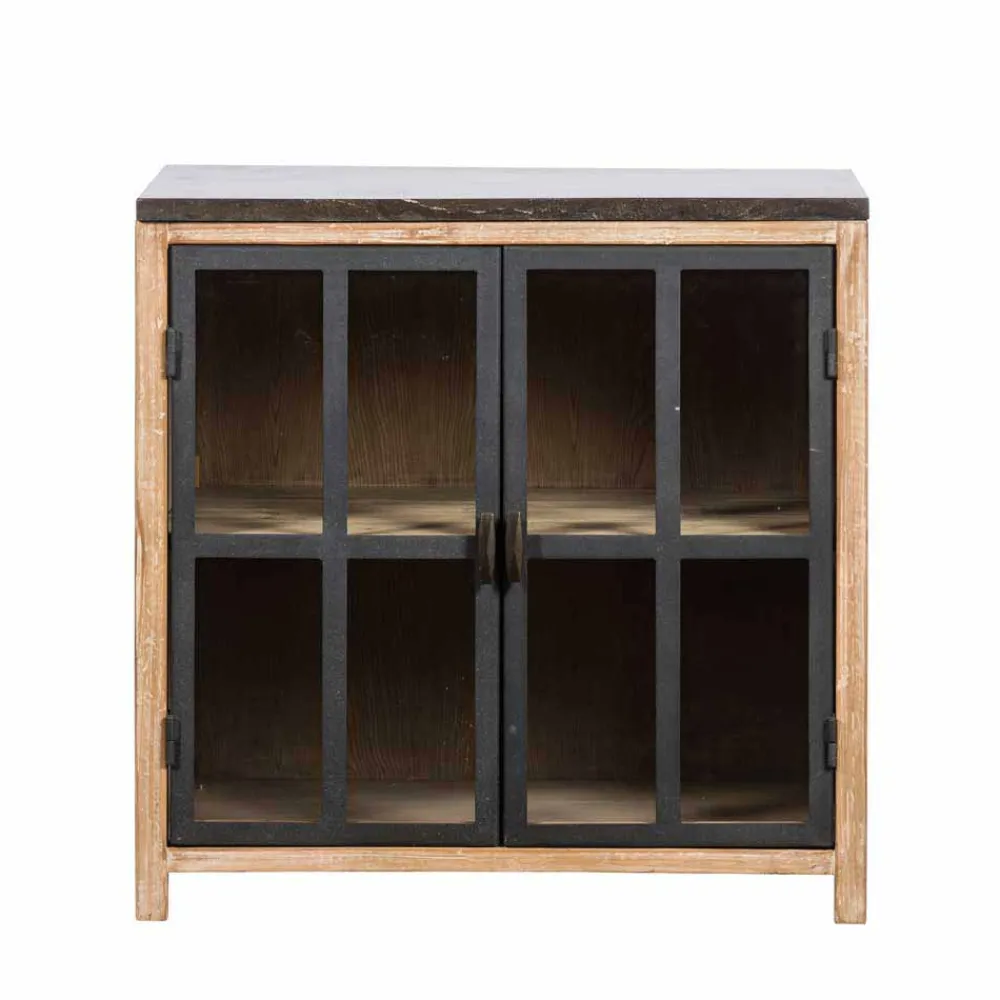 Wohnen Vitrinen<Stauraumvitrine Küche Ashvills im rustikalen Landhausstil