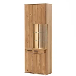 Wohnen Vitrinen<Stauraumvitrine Wohnzimmerschrank 2-türig - Crupean
