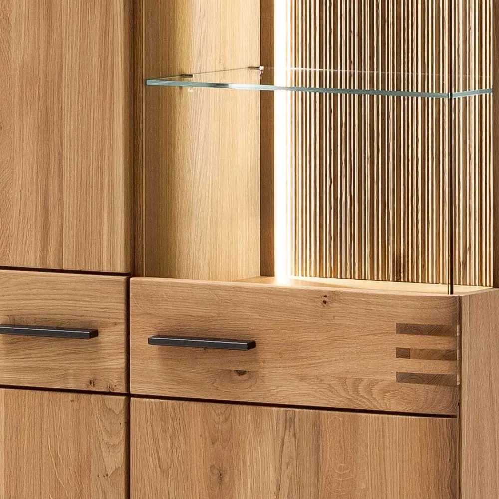Wohnen Vitrinen<Stauraumvitrine Wohnzimmerschrank 2-türig - Crupean