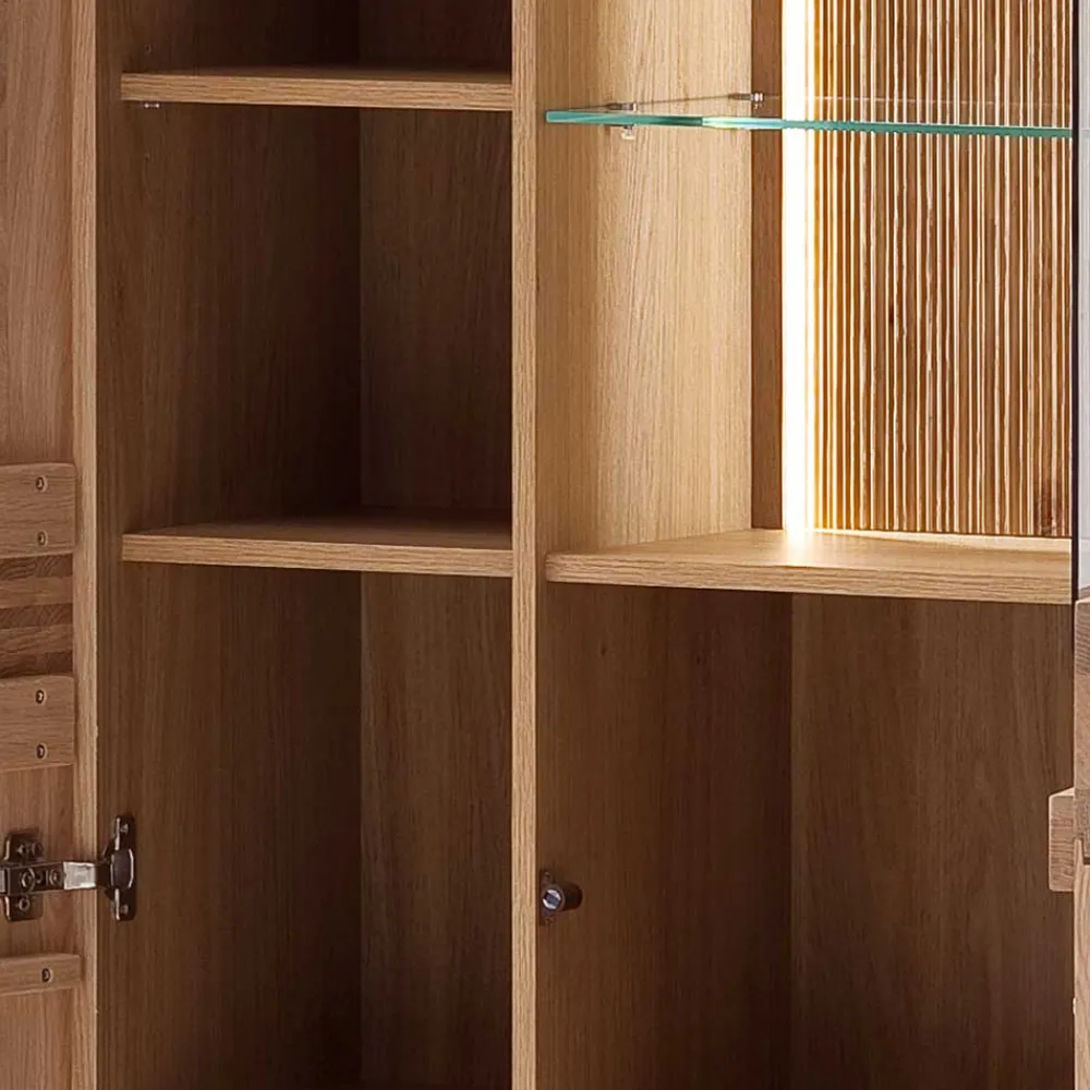 Wohnen Vitrinen<Stauraumvitrine Wohnzimmerschrank 2-türig - Crupean