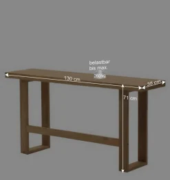Wohnen Sitzbank<Stehtisch Bank aus Recyclingholz Teak - Sincony