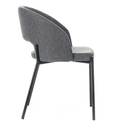 Wohnen Stühle<Stühle aus Strukturstoff Grau - Makimona (2er Set)