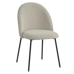 Wohnen Stühle<Stühle in Beigegrau mit Schwarz - Facanella (2er Set)