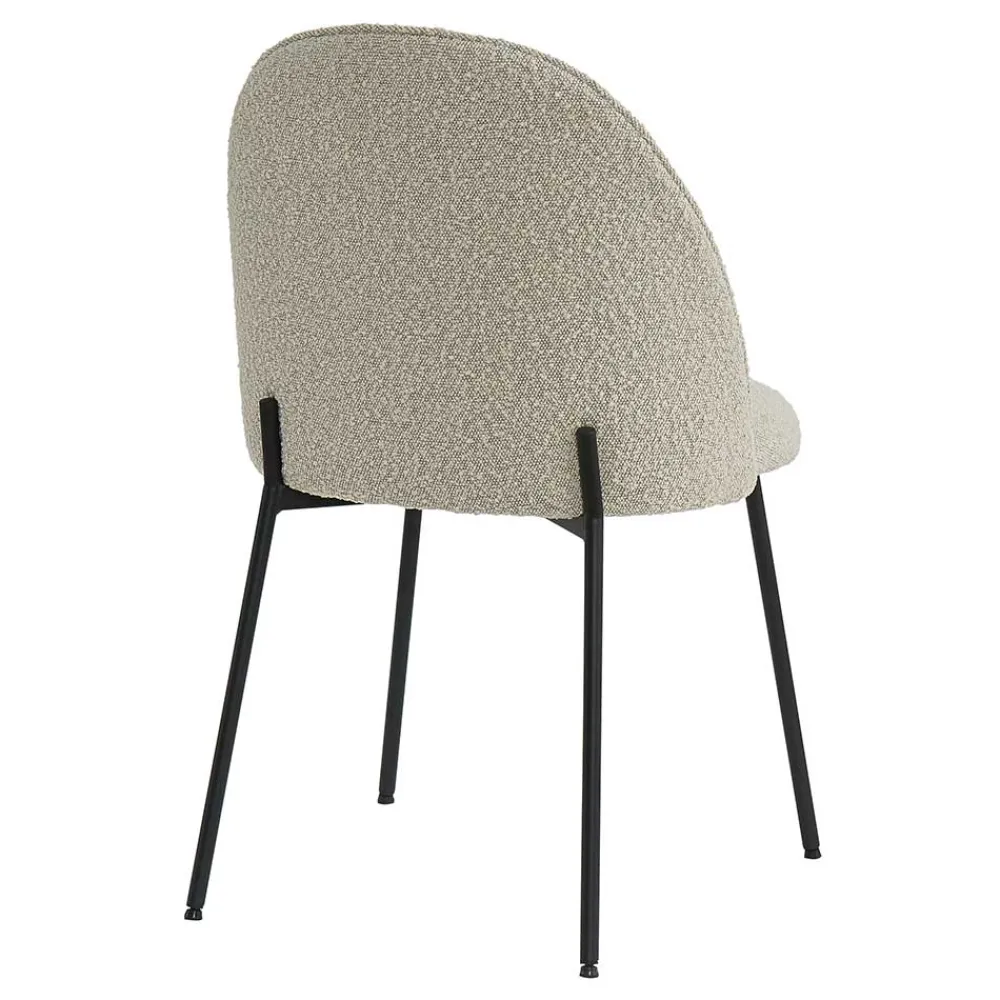 Wohnen Stühle<Stühle in Beigegrau mit Schwarz - Facanella (2er Set)