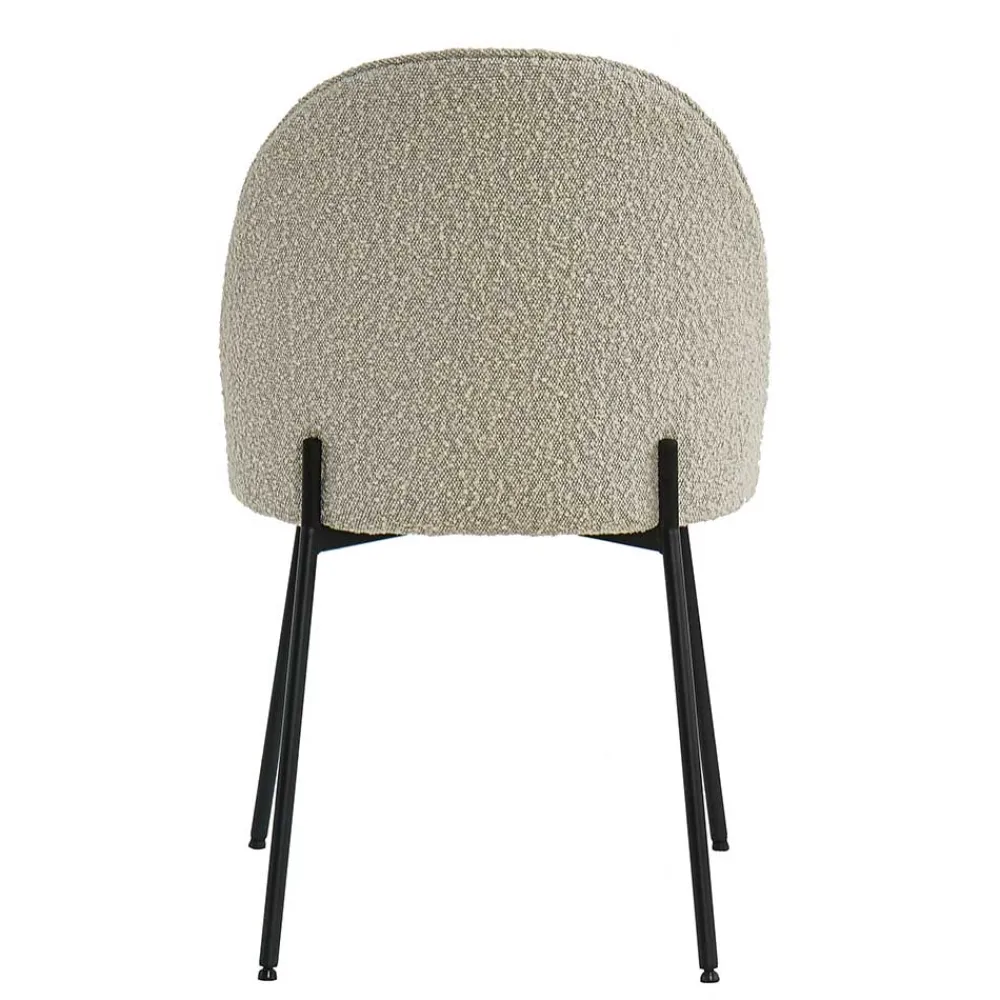 Wohnen Stühle<Stühle in Beigegrau mit Schwarz - Facanella (2er Set)