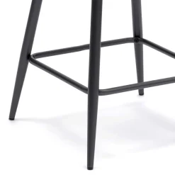 Wohnen Hocker<Stilvoller Barhocker mit Schalensitz Creditana Kunstleder Vintage Braun (2er Set)