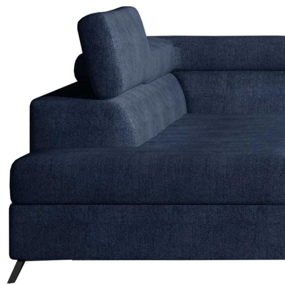 Wohnen Sofas<Stoff Dreisitzer Ecksofa in Blaugrau - Crosbys