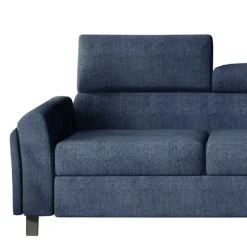 Wohnen Sofas<Stoff Dreisitzer Ecksofa in Blaugrau - Crosbys