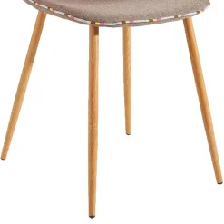 Wohnen Stühle<Stoff Schalenstühle in Hellbraun - Murcy (2er Set)