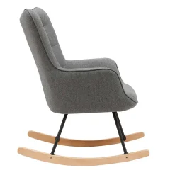 Wohnen Sessel<Stoff Schaukelstuhl im Skandi Design - Monique