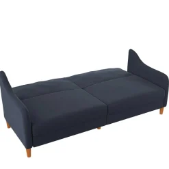Wohnen Sofas<Stoff Schlafcouch in Dunkelblau - Alborg