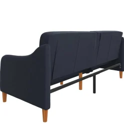 Wohnen Sofas<Stoff Schlafcouch in Dunkelblau - Alborg