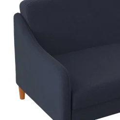 Wohnen Sofas<Stoff Schlafcouch in Dunkelblau - Alborg