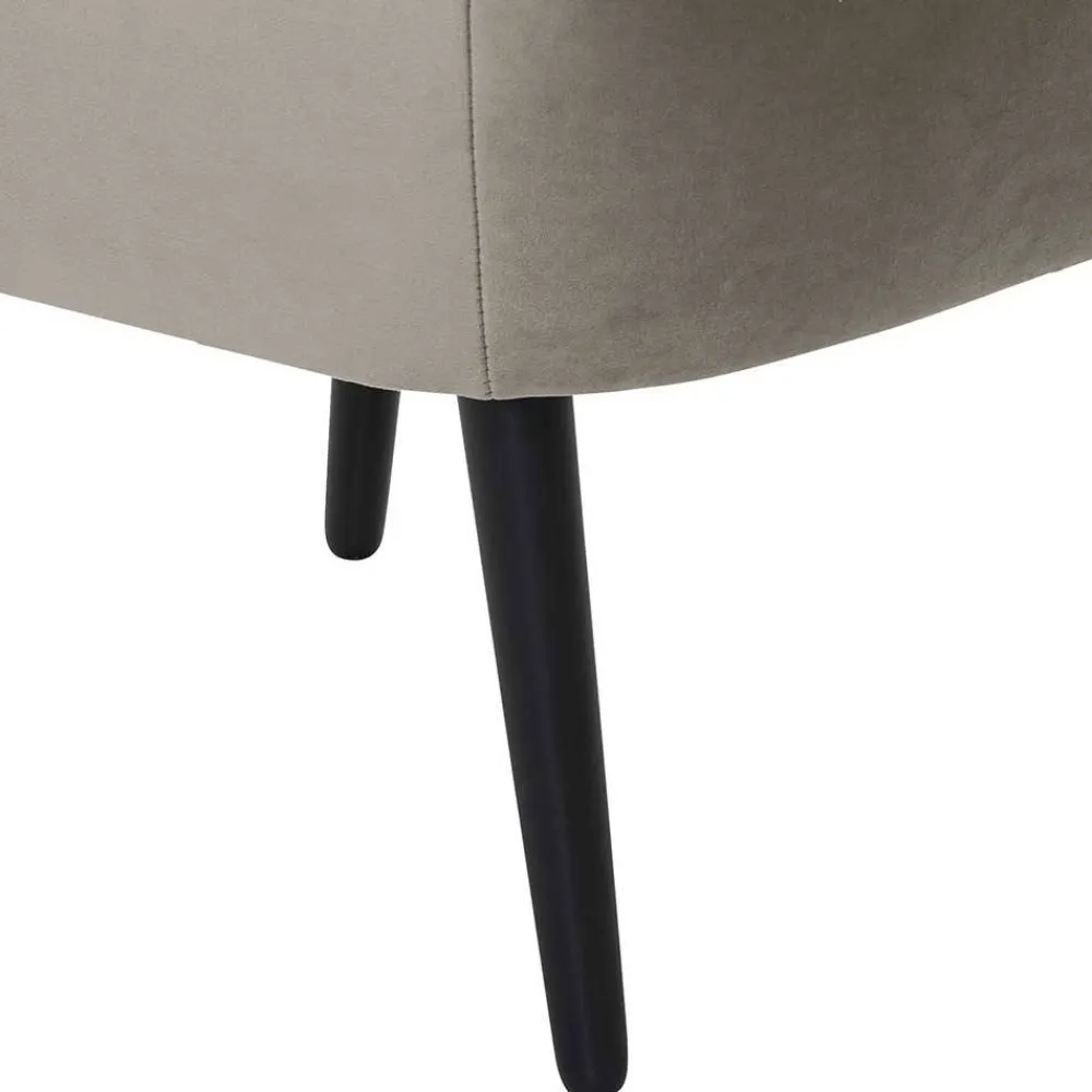 Wohnen Sessel<Stoff Sessel ohne Armlehnen in Beigegrau - Filax