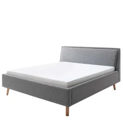 Wohnen Betten<Stoffbett im Skandinavischen Stil in Grau - Cepter