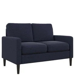 Wohnen Sofas<Stoffcouch in Dunkelblau - Normandie