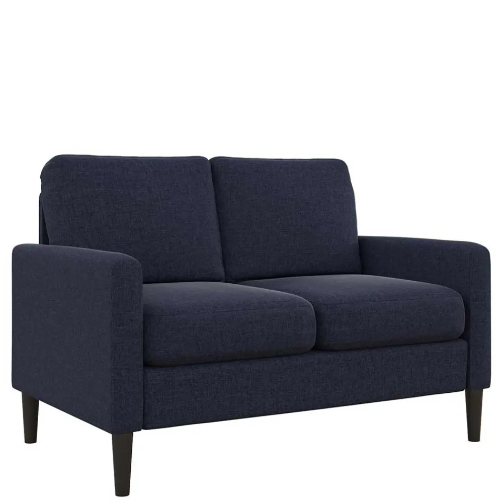 Wohnen Sofas<Stoffcouch in Dunkelblau - Normandie