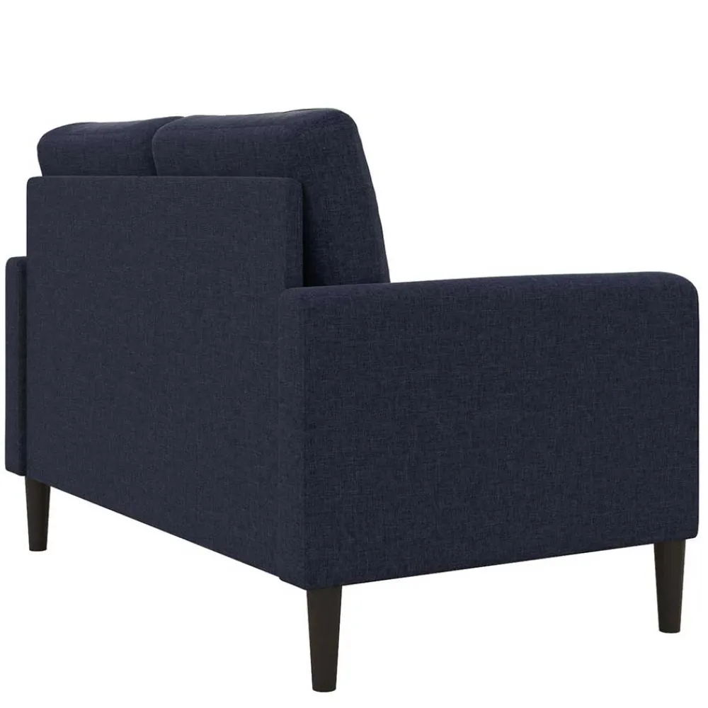 Wohnen Sofas<Stoffcouch in Dunkelblau - Normandie