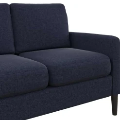 Wohnen Sofas<Stoffcouch in Dunkelblau - Normandie
