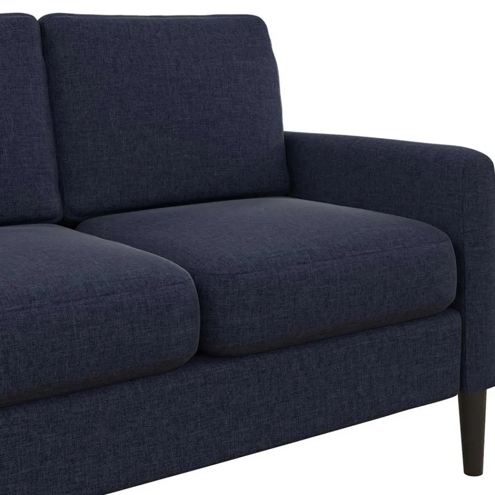 Wohnen Sofas<Stoffcouch in Dunkelblau - Normandie