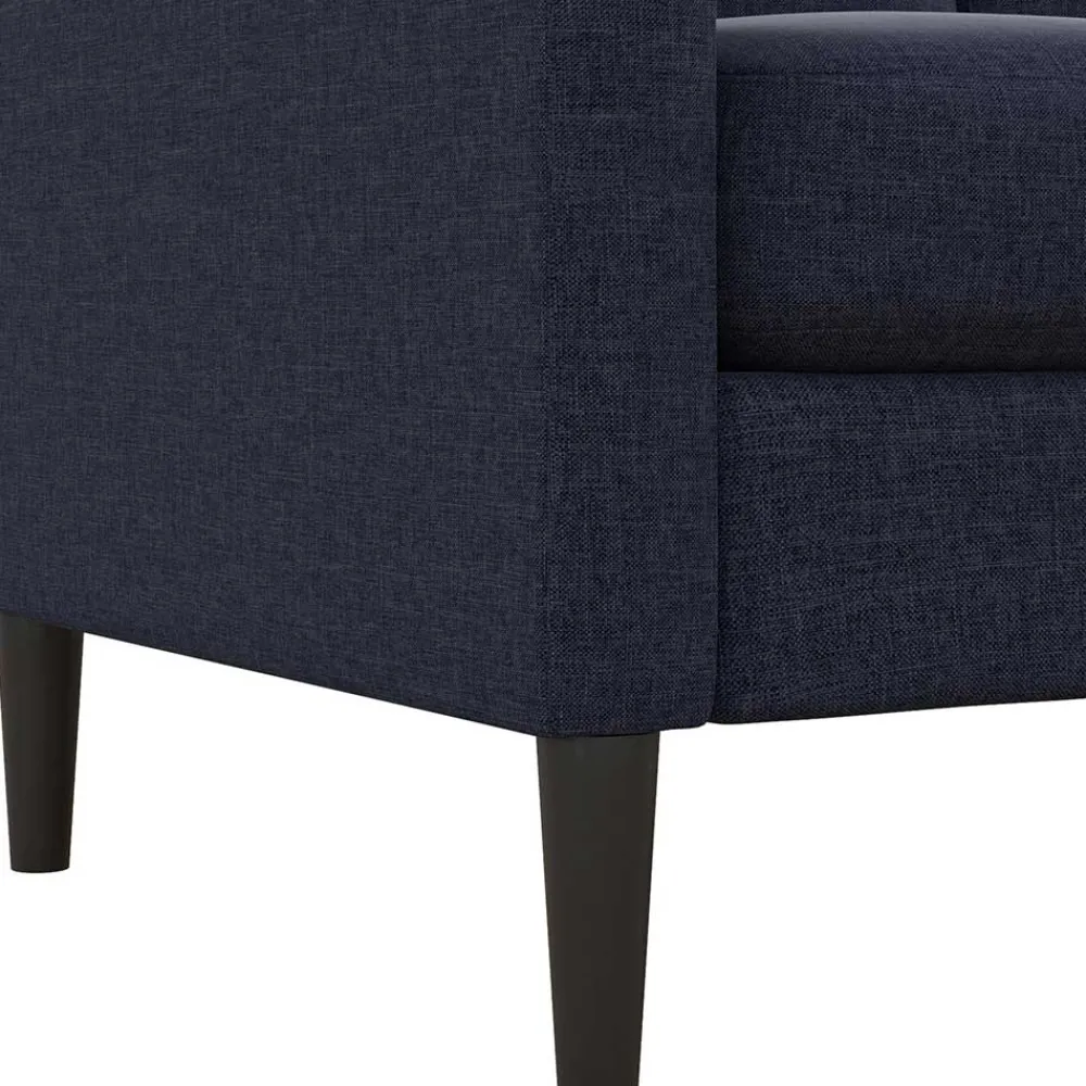 Wohnen Sofas<Stoffcouch in Dunkelblau - Normandie