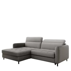 Wohnen Sofas<Stoff-Ecksofa in Hellgrau mit Bettfunktion - Alister