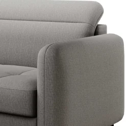 Wohnen Sofas<Stoff-Ecksofa in Hellgrau mit Bettfunktion - Alister