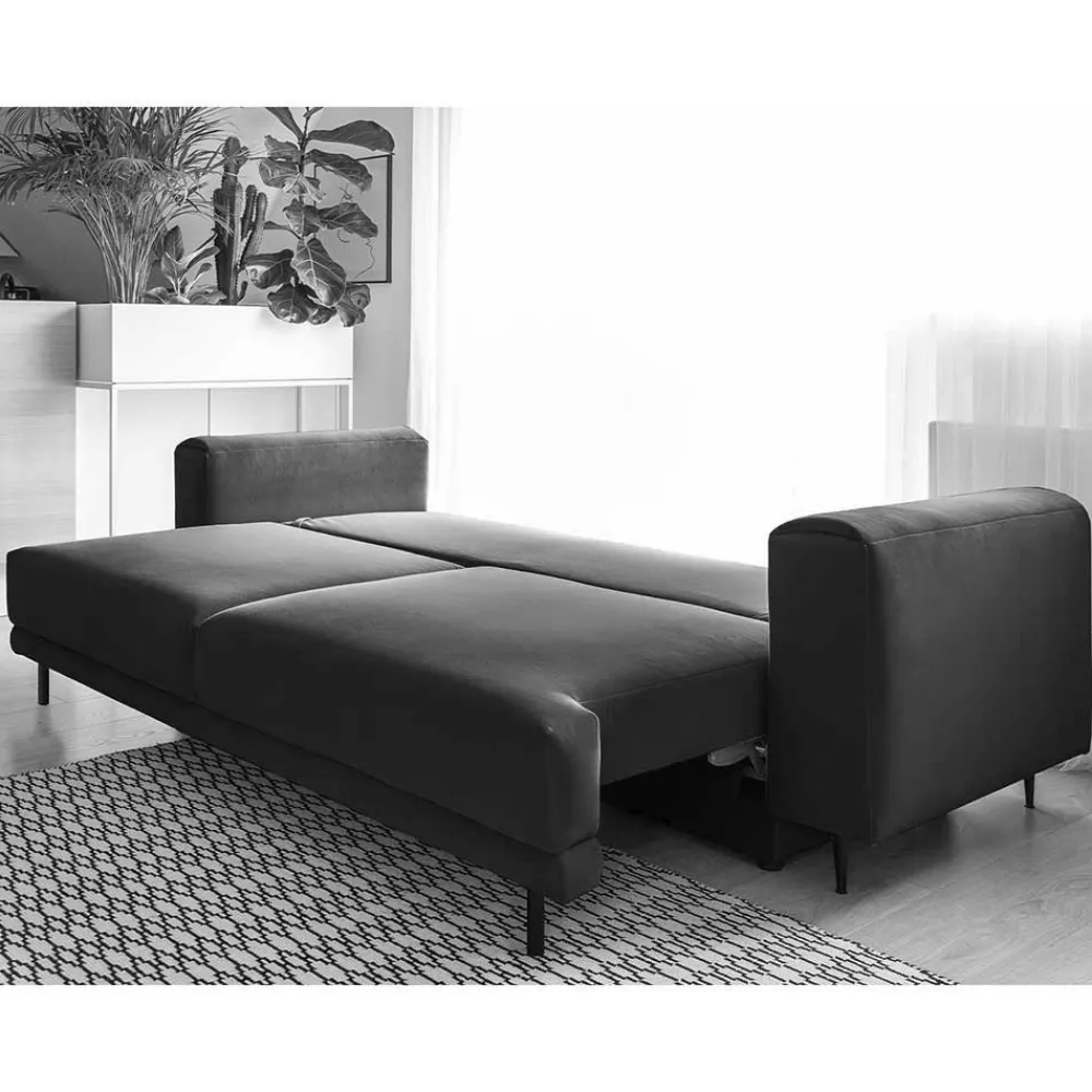 Wohnen Betten|Sofas<Stoff-Klappcouch in Petrol Blau - Iloventa