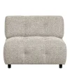 Wohnen Sofas<Stoff-Modulcouch Element in Hellgrau meliert - Yoleans