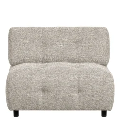 Wohnen Sofas<Stoff-Modulcouch Element in Hellgrau meliert - Yoleans