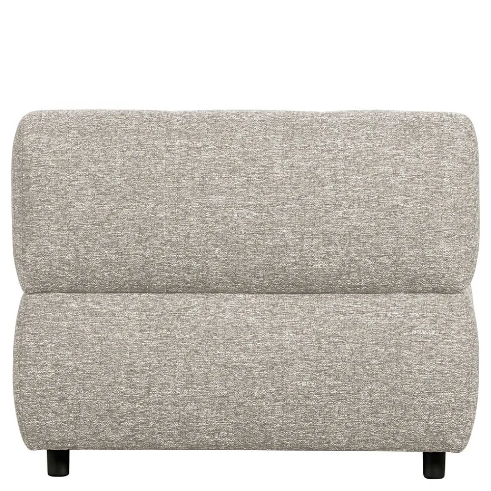 Wohnen Sofas<Stoff-Modulcouch Element in Hellgrau meliert - Yoleans