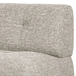 Wohnen Sofas<Stoff-Modulcouch Element in Hellgrau meliert - Yoleans