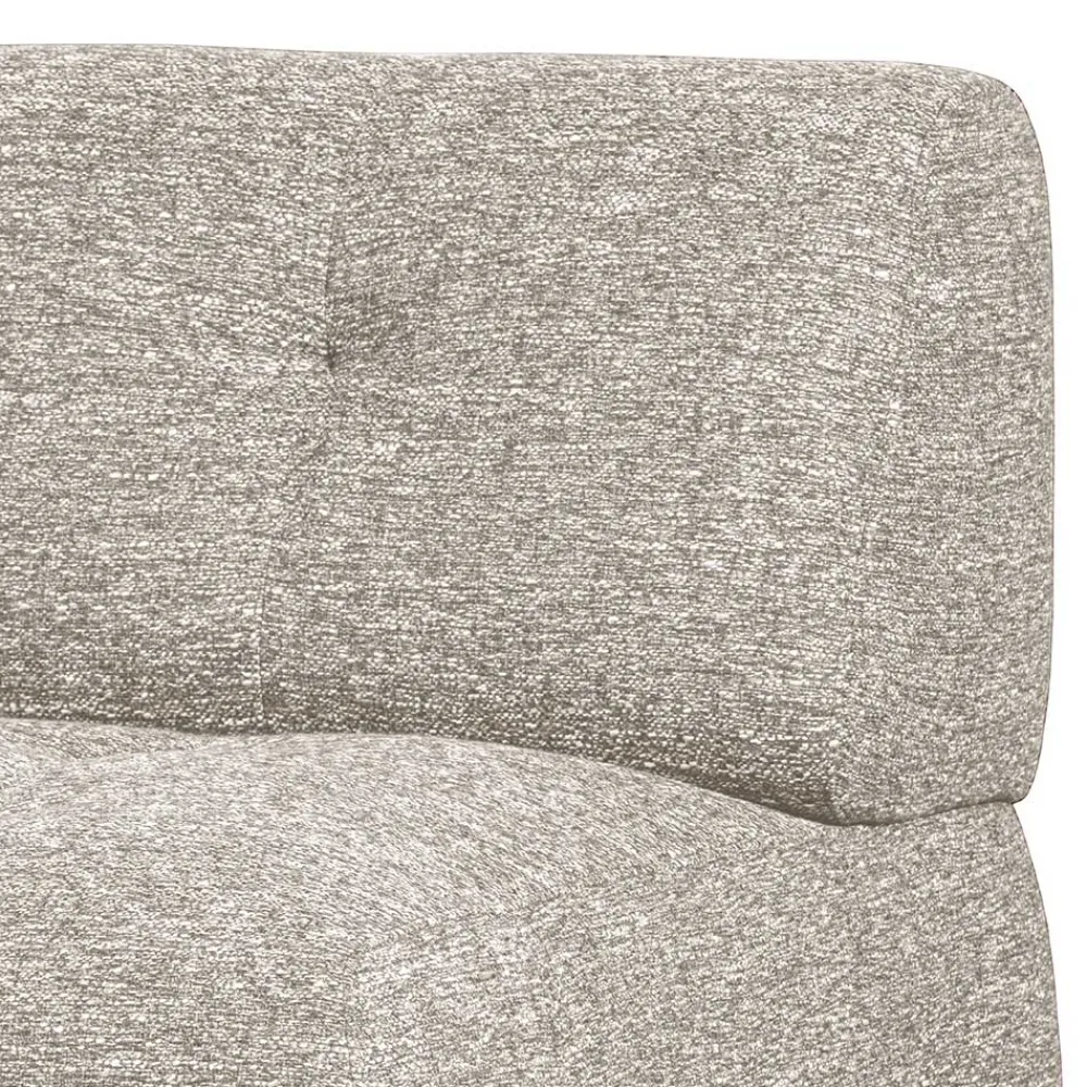 Wohnen Sofas<Stoff-Modulcouch Element in Hellgrau meliert - Yoleans