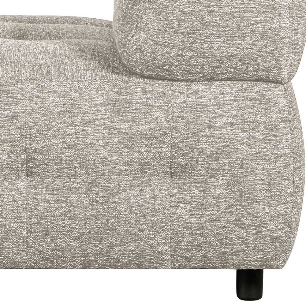 Wohnen Sofas<Stoff-Modulcouch Element in Hellgrau meliert - Yoleans